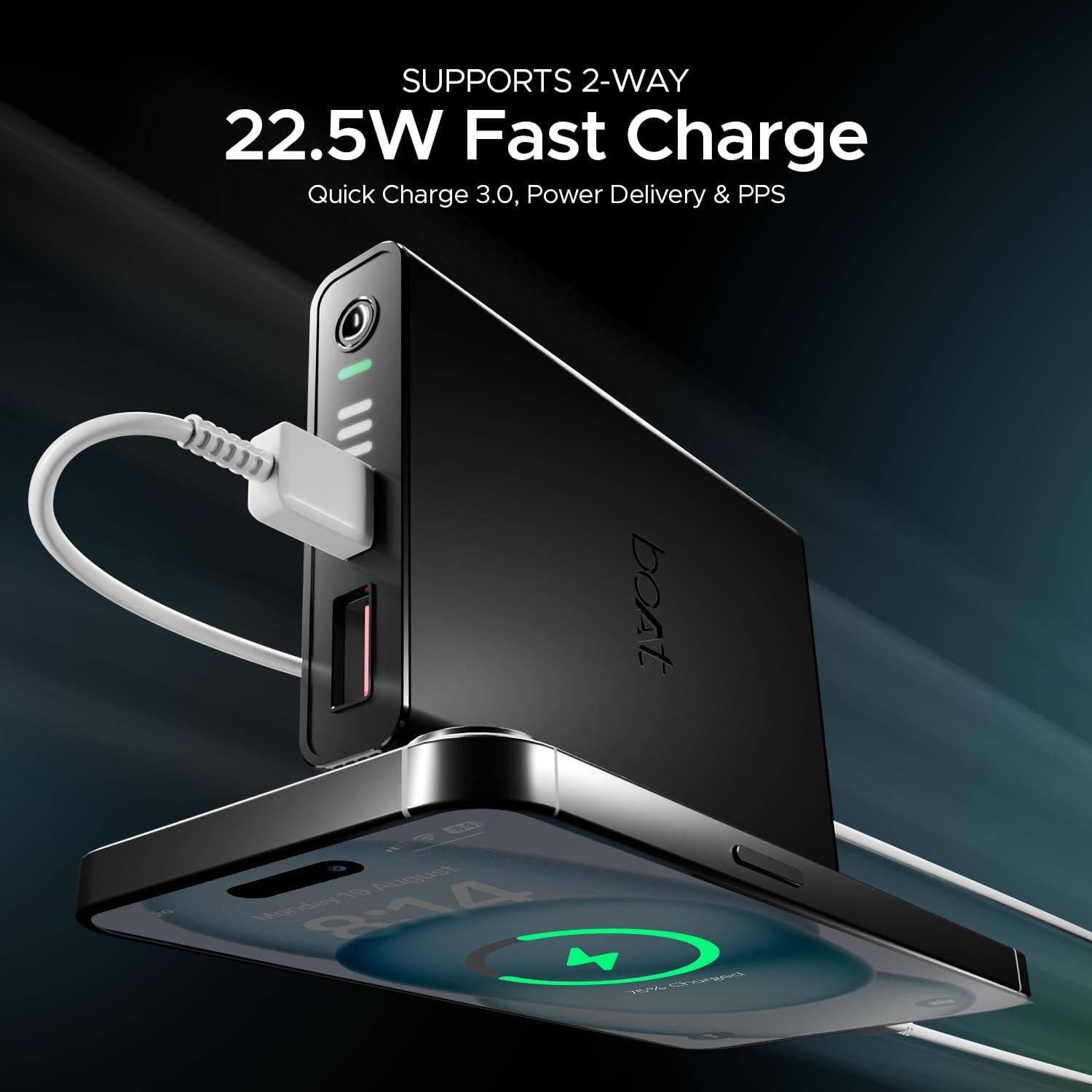 BOAT PB300 POWER BANK C BLK BOAT PB300 POWER BANK C BLK